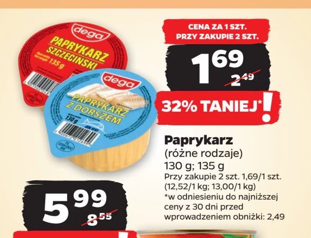 Paprykarz z dorszem Dega promocja