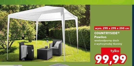 Pawilon ogrodowy 295 x 295 x 250 cm K-classic countryside promocja w Kaufland