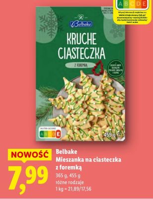 Mieszanka na ciasteczka z foremką Belbake promocja w Lidl