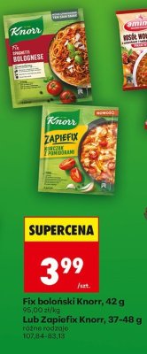 Fix boloński Knorr, 42 g promocja w Biedronka