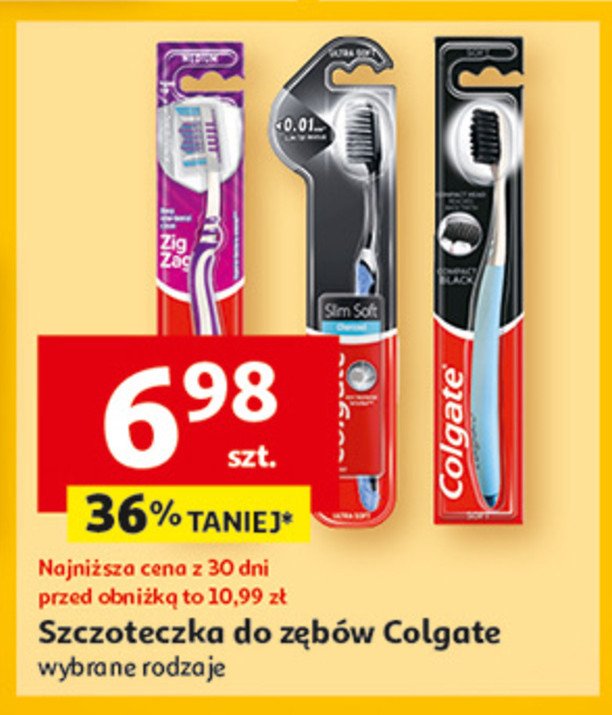 Szczoteczka do zębów medium Colgate zig zag promocja w Auchan