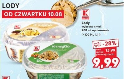 Lody orzechowe K-classic promocja