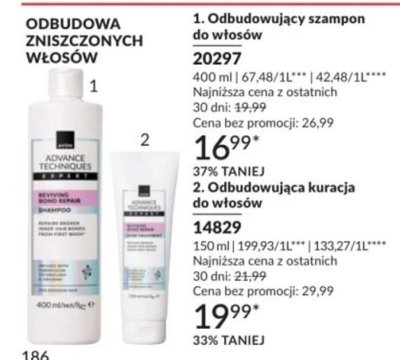 Kuracja nawilżająca bez spłukiwania profesjonalne kuracje do włosów promocja w AVON