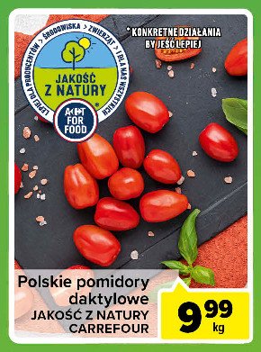 Pomidory cherry Jakość z natury carrefour promocja
