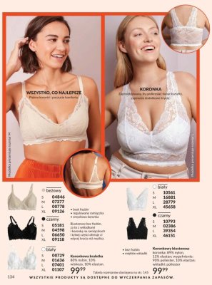 Biustonosz bez fiszbin beżowy promocja w AVON