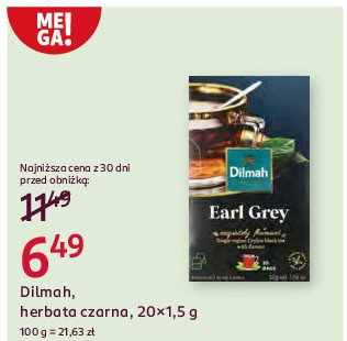 Herbata Dilmah earl grey promocja w Rossmann