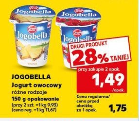 Jogurt ananas Zott jogobella promocja w Kaufland