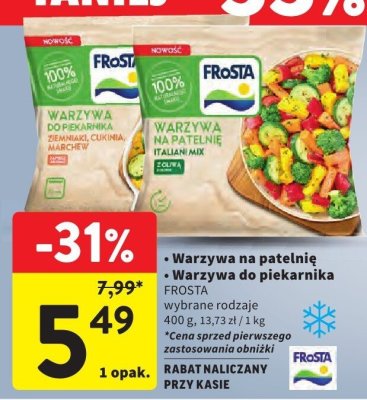 Warzywa do piekarnika Frosta promocja w Intermarche