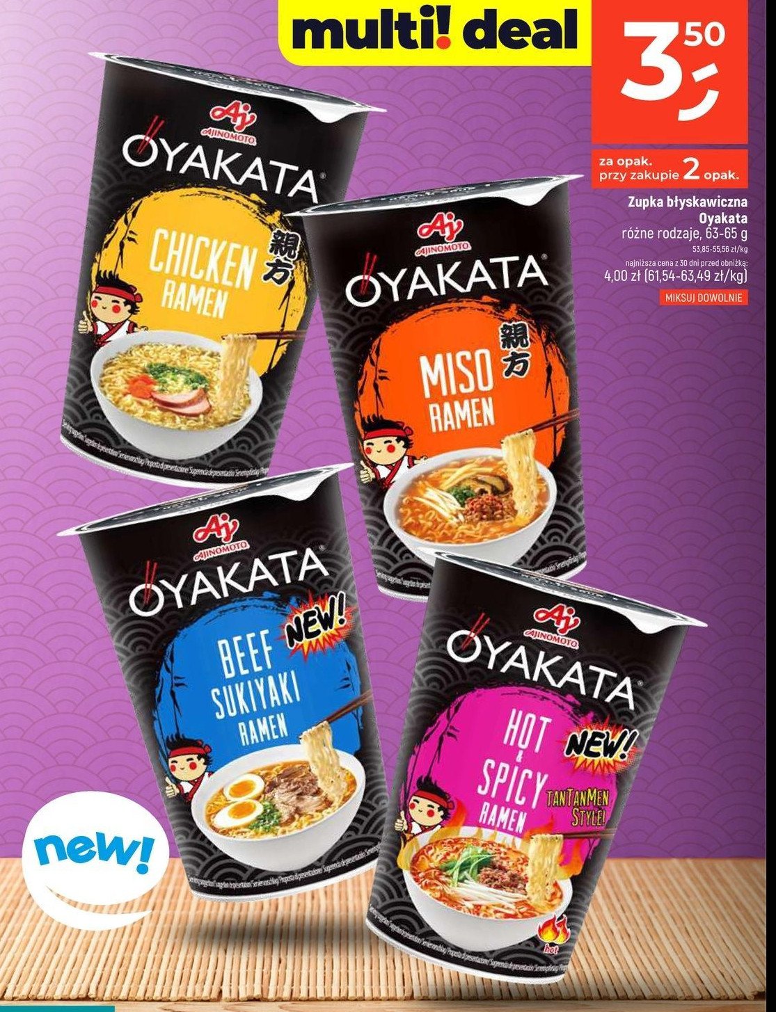 Zupa beef sukiyaki ramen Ajinomoto oyakata promocja