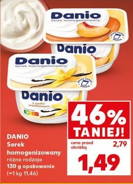 Serek waniliowy Danone danio promocja w Kaufland