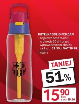 Butelka SOLID FCB DAFI promocja w Selgros