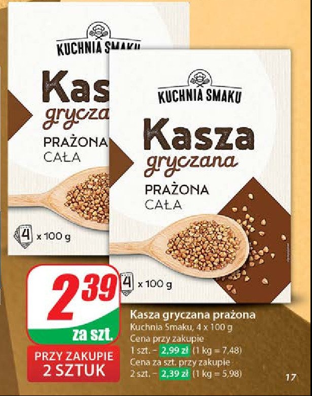 Kasza gryczana prażona Kuchnia smaku promocja
