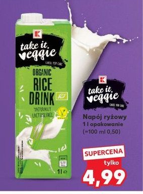 Napój ryżowy K-classic takie it veggie promocja w Kaufland