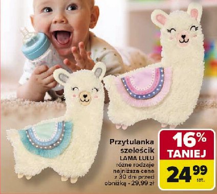 Przytulanka szeleścik lama lulu promocja w Carrefour