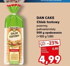 Chleb tostowy pszenny Dan cake promocja