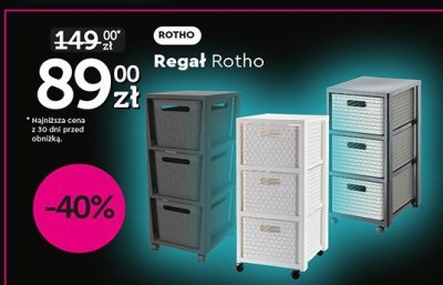 Regał ROTHO Rotho promocja w Biedronka