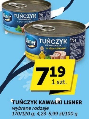 Tuńczyk kawałki Lisner promocja w Euro Sklep