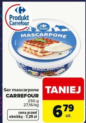 Ser mascarpone CARREFOUR promocja w Carrefour Market