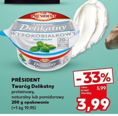 Twaróg Delikatny pomidorowy promocja w Kaufland