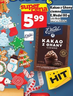 Kakao z Ghany ciemne E.Wedel 80g promocja w TOPAZ