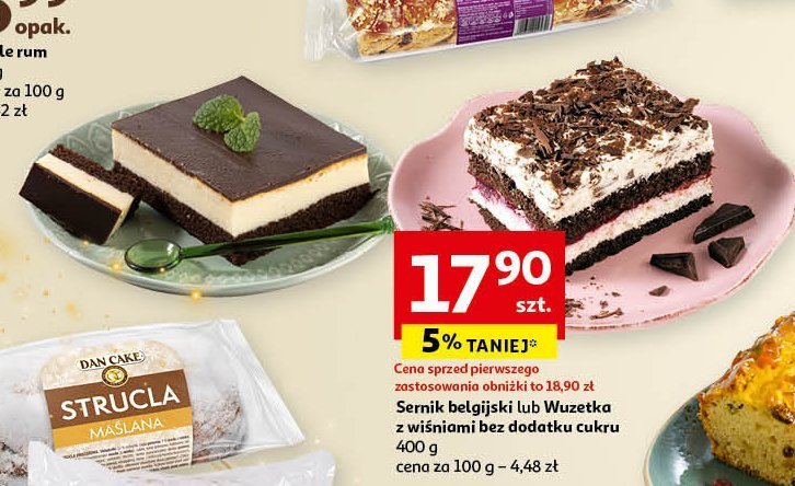 Sernik belgijski promocja w Auchan