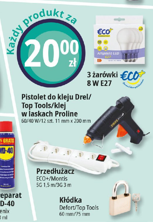 Pistolet do kleju 10w Top tools promocja w Leclerc