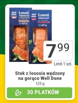 Stek z łososia wędzonego na gorąco Well Done promocja w Stokrotka