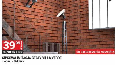 Gipsowa imitacja cegły VILLA VERDE promocja w Merkury Market