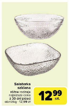 Salaterka szklana promocja w Carrefour