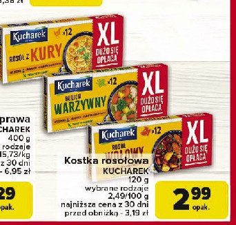 Rosół wołowy Kucharek promocja w Carrefour