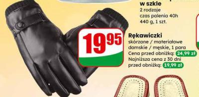 Rękawiczki skórzane / materiałowe damskie / męskie promocja w Dino
