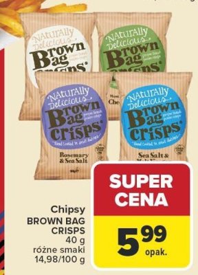 Chipsy Brown Bag Crisps różne smaki promocja w Carrefour