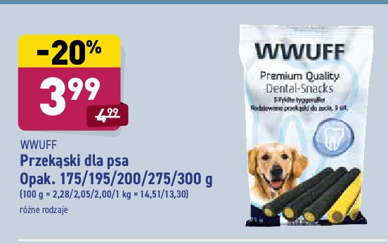 Przekąska dla psa premium na stawy Wwuff promocja