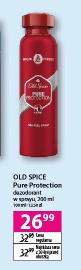 Dezodorant Old spice pure protection promocja