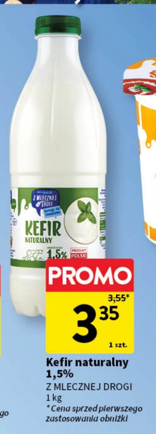 Kefir naturalny Z mlecznej drogi promocja w Intermarche