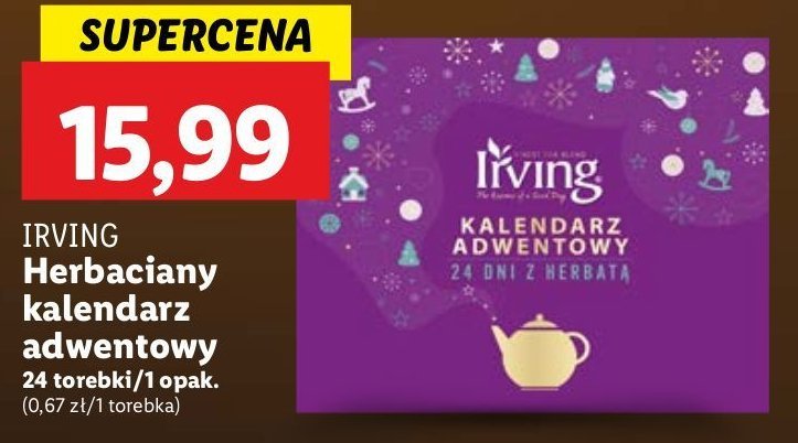 Kalendarz adwentowy Irving promocja