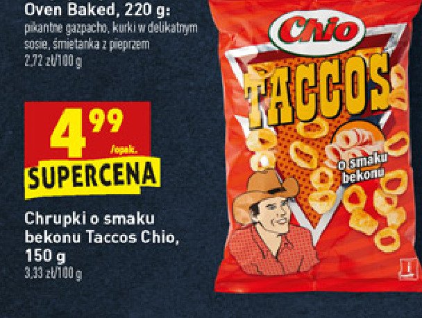 Chipsy bekonowe Chio taccos promocja