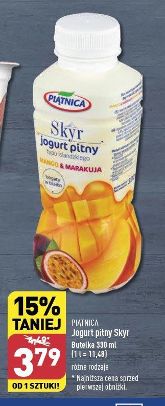 Jogurt mango&marakuja Piątnica skyr promocja