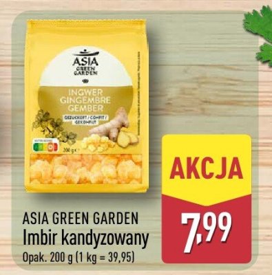 Imbir kandyzowany ASIA GREEN GARDEN promocja w Aldi