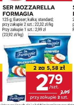 Mozzarella Formagia promocja w Stokrotka