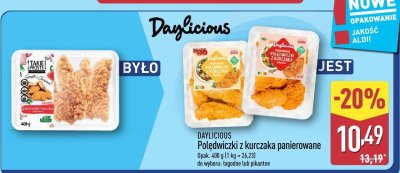 Polędwiczki z kurczaka panierowane pikantne promocja w Aldi