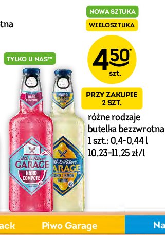 Piwo Garage hard compote promocja