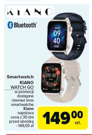 Smartwatch go Kiano promocja w Carrefour Market