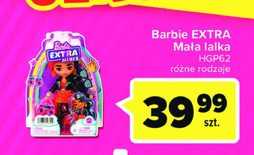 Lalka barbie extra hgp62 Mattel promocja