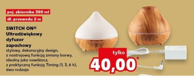 Ultradźwiękowy dyfuzor zapachowy SWITCH ON® promocja w Kaufland