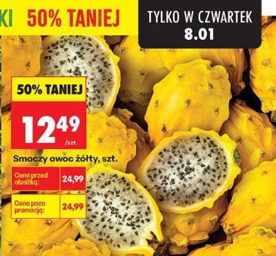 Smoczy owoc żółty promocja w Biedronka