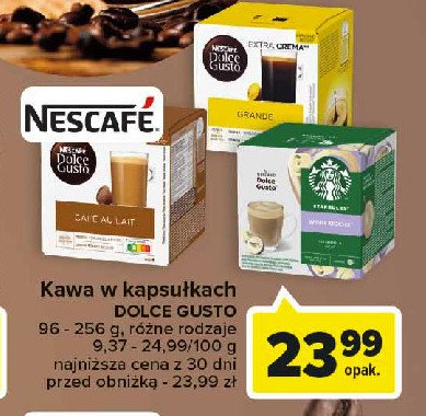 Kawa grande aroma Nescafe dolce gusto promocja
