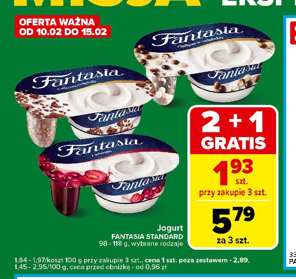 Jogurt z wiśniami Danone fantasia promocja