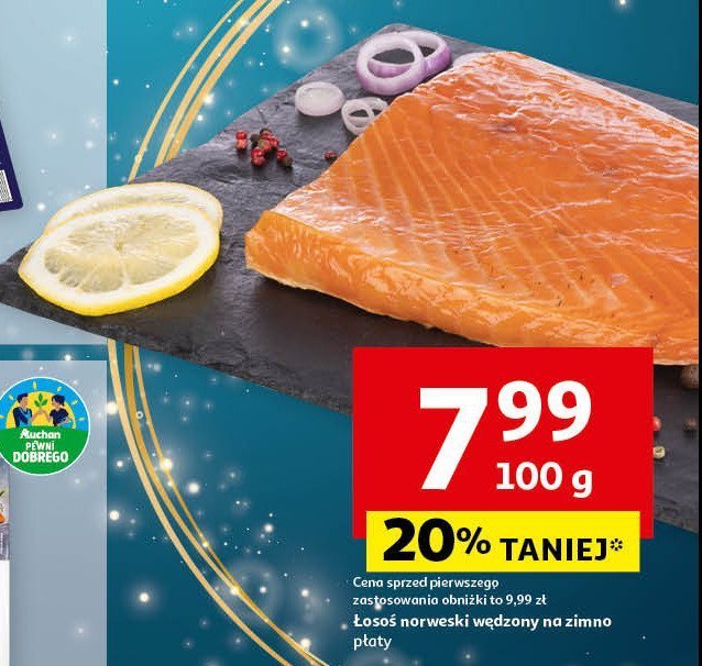 Łosoś norweski wędzony filet promocja