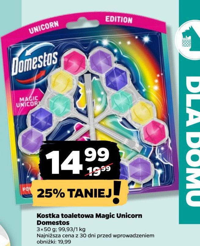 Kostka do wc magic unicorn Domestos promocja